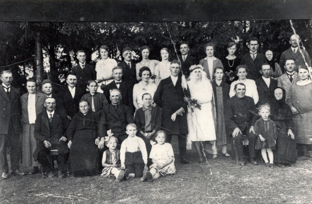 Hochzeit von Wilhelm Loch und Wilhelmine Kowalski am 18.07.1929 in Saddeck