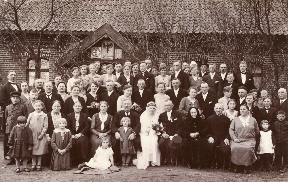 Hochzeitsfoto von Emil und Elfriede Szepanek