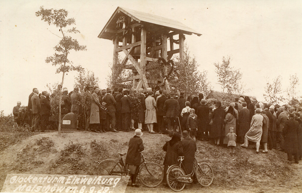 Einweihung des Glockenturms am 8.9.1929
