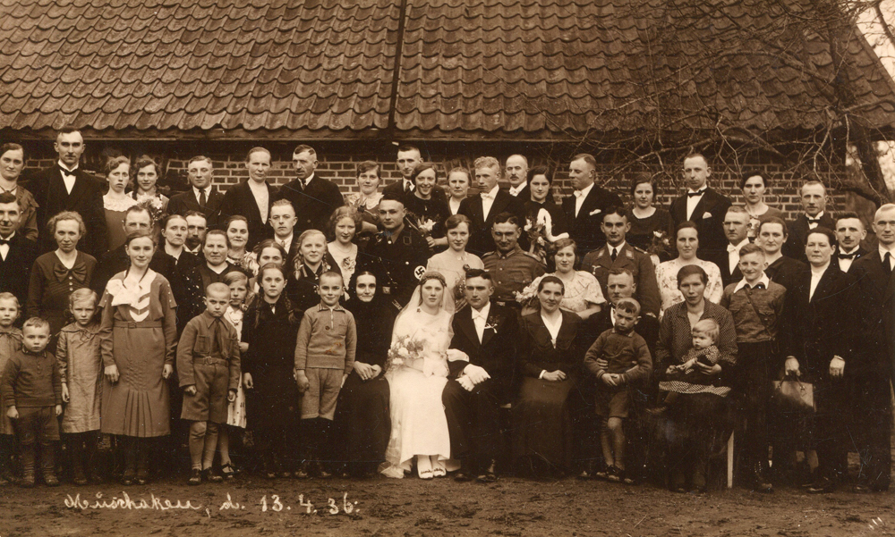 Hochzeit von Gustav Rama und Lotte Petereit am 13.4.1936