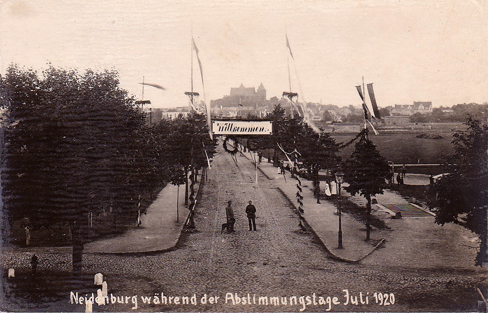 Neidenburg während der Abstimmungstage 1920