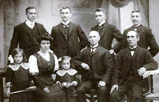 Familie Baginski in Reuschwerder – um 1912